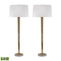 Elk Home Mercury Glass 37'' High 2-Light Buffet Lamp, Mercury Gold, PK 2 711/S2-LED